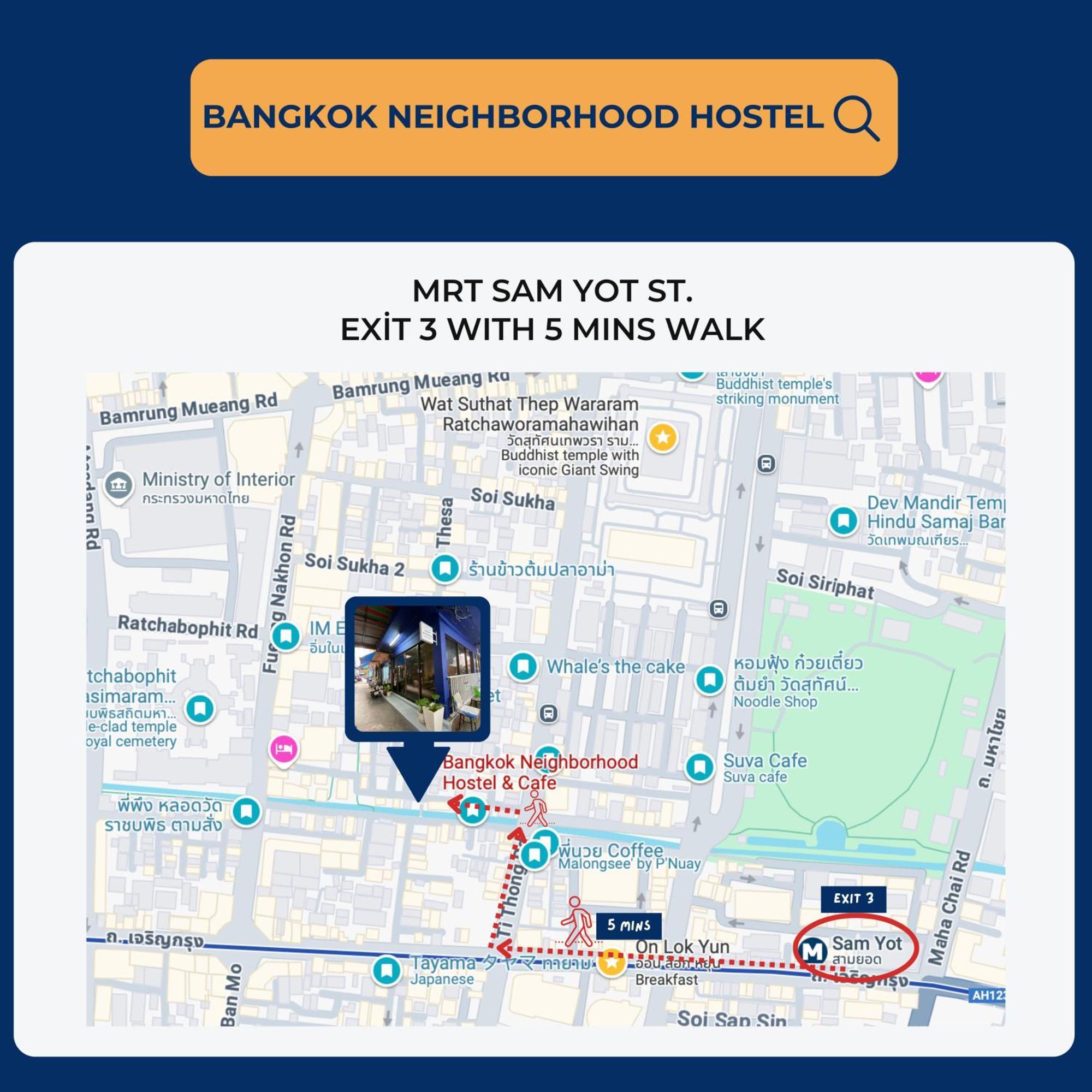 Bangkok Neighborhood Hostel Екстериор снимка